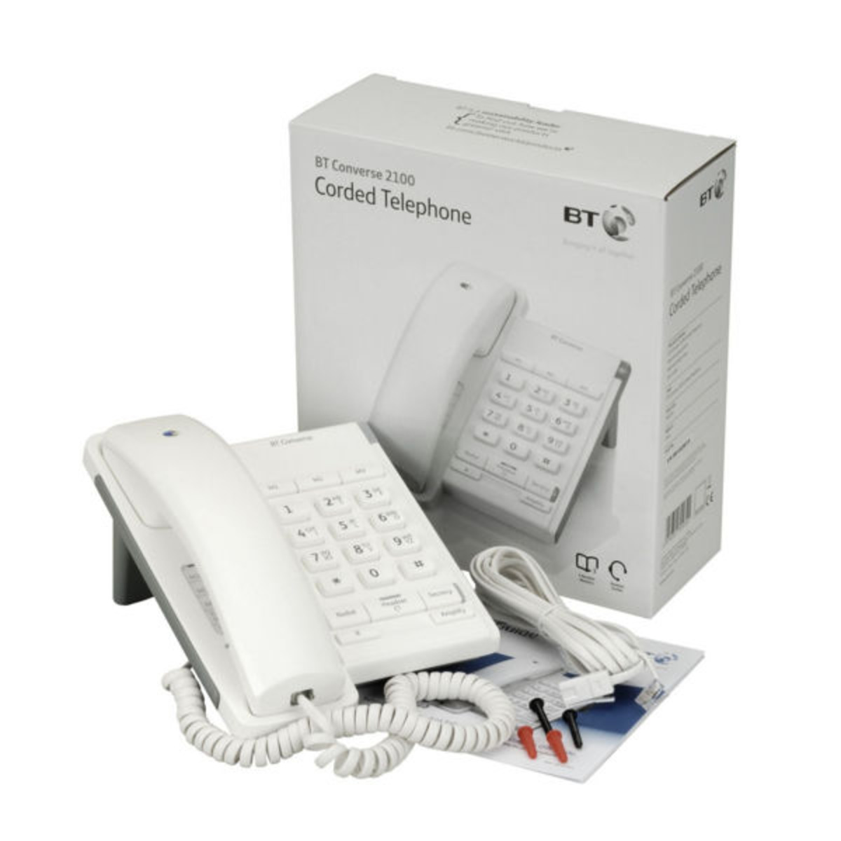 BT Converse 2100 Corded Telephone White | Supplies4Care Ltd
