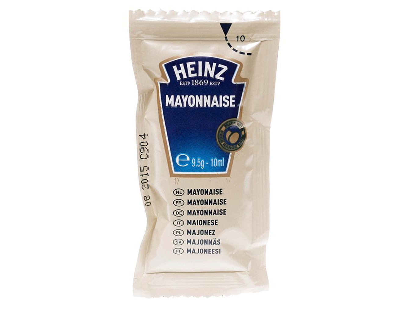 HEINZ MAYONNAISE Sachets 9.5g 10ml SAUCE Individual Single Portion