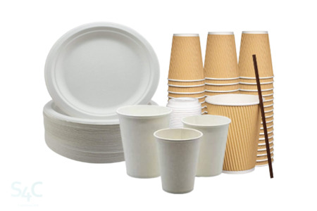 paper cups and plates